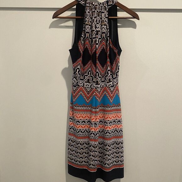 Laundry by Shelli Segal Dress Women Size 2 Shift Sleeveless Twist Front Stretch - Picture 6 of 10